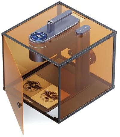 LaserPecker LP4 Graveur Laser Portable, Machine de Gravure 2W IR 1064nm + 10W Bleu 540nm Double Laser, Marquage Laser Professionnelle pour Bois Métal Cuir, DIY à Domicile - Basique