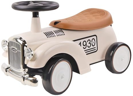 TURBO CHALLENGE - Retro Vintage - Lauflernhilfe - 119183 - Freilauf - Weiß - Max. 25 kg - Kunststoff - Kinderspielzeug - Geschenk - Geburtstag - Dekoration - Zimmer - Ab 12 Monaten