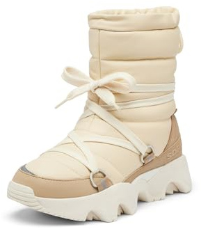 SOREL Women's Kinetic Impact NXT Waterproof Mid Boot - Honey White, Dusty Tan - 8