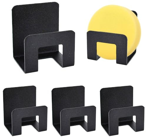 MININUSI 4 Stück Spüllappenhalter, Schwammhalter Spüle Organizer, Selbstklebender Lappenhalter Spülbecken, Edelstahl Spülschwamm Halter, Küche Spültuchhalter, Schwamm Halter, Bad Spülschwammhalter