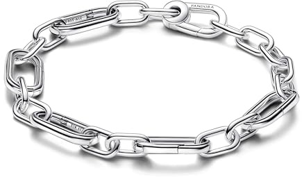PANDORA ME Pulsera de plata de ley con 5 eslabones abatibles