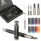 GC QUILL Fountain Pen Set - Fine and Medium Nibs, Includes 18 Ink Cartridges, Ink Refill Converter and Syringe Filler, Gift for Writing Journaling Calligraphy– MU-13