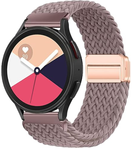 Magnetisk Sport Ersättningsrem för Garmin Vivoactive 6/5/3, 20mm Nylon Armband Klockarmband, Ersättningsband för Garmin Vivomove 3/Sport/Style/Luxe/Trend/HR,D2 Air X10/Bounce 2