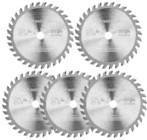 BALUGAEA Kreissägeblatt für Holz – 85 x 10 mm, 36 Zähne – Sägeblatt geeignet für Handkreissägen zur Bearbeitung von Hartholz, Weichholz, MDF und Kunststoff, 5 Stücke