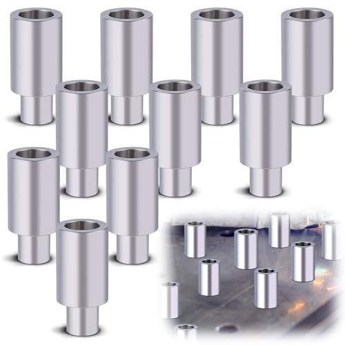10pcs Welding Table Fixture Pins Stop, 1.5x1x5/8in Welding Table Accessories Aluminum Alloy Fixture Positioning Pins Fixturing Kit for Portable Welding Table Alignment Pins