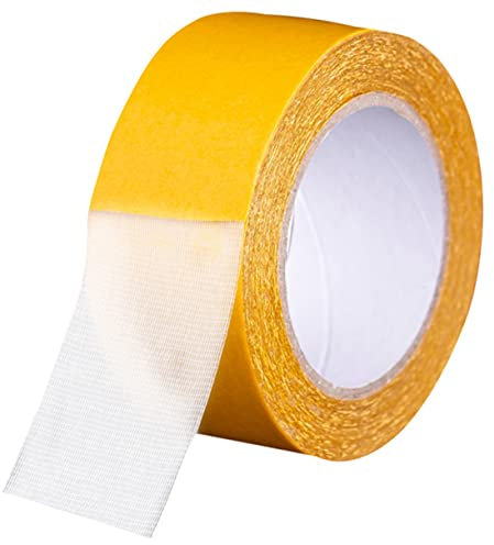 BELLIFFY Double Sticky Tape 1 Roll Carpet Tape Rug Adhesive High Strength Double Sided Adhesive for Home Office School Diy Projects
