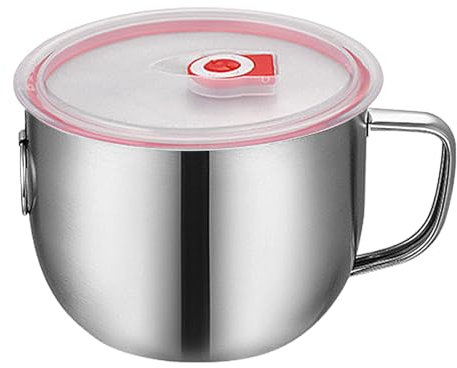 Fettabscheider, Fettentferner, Küchenhelfer, Edelstahl-Fetttrenner, Fleischfetttrenner, Küchensoßensieb mit Deckel, praktischer Ausgießer für Suppe und Soße