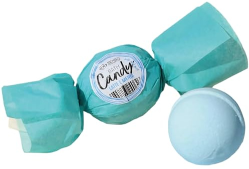 Senso Naturale Fizzing Bubble Bath Bomb with Milk & Mint Fragrance for Soft, Hydrating Skin, Relaxing Muscles & Mind, Dermatologically Tested, Vegan & Natural Bath Bomb for Kids & Adults, 110g