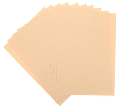 NUOBESTY 10pcs Unbleached Parchment Paper Sheets Vintage Old Paper for Crafting Rustic Wrapping Parchment Printer Certificate