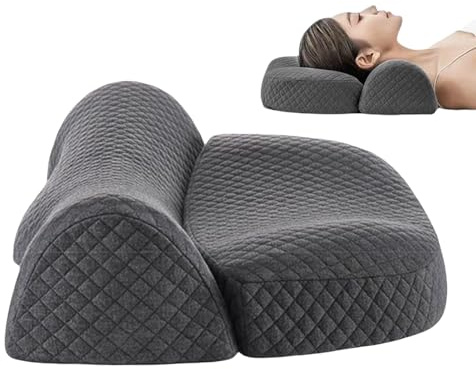 Celuicion Almohada Cervical para el Cuello – Almohada de tracción cerevical para Sujetar el Cuello – Soporte y Transpirable para la Cabeza Accesorio de Cama cómodo para Dormir Laterales