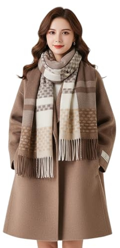 Astralong Sciarpa Donna Invernale con Frange, Lunghe Wraps for Women, Elegante Calda Morbida Sciarpa da Donna, Tartan Wrap Regali di Natale e Compleanno per le Donne