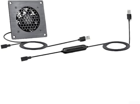 Ventilador de refrigeración USB adaptable de 120 mm con bajo ruido y control de temperatura para una ventilación eficiente del dispositivo (F06S0122505EC)