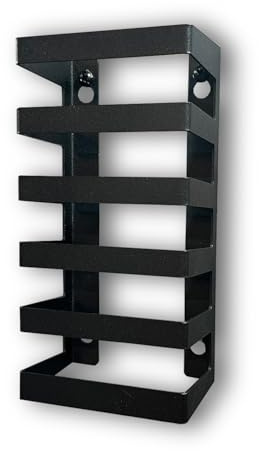 GameShieldz Wall Mount Games Tower – 5-Slot Storage Rack Compatible with Nintendo DS & 3DS Cases – Textured Black Galvanised Steel – UK Made