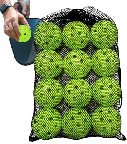 Genérico Bolas De Golf De Práctica,12 Piezas Equipo De Golpeo - Pelota Hueca De Práctica con De Malla Y Cordón,para Interior Exterior Jardin Hogar Escuela Parque Playa