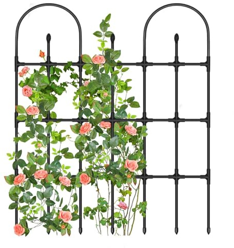 Traliccio Dedicato Alle Piante Rampicanti Da Esterno,Graticcio Metallico Verticale per la Crescita - per Viti Rampicanti,per Giardino Balcone Pomodori Fiori Vite Clematide Cetriolo