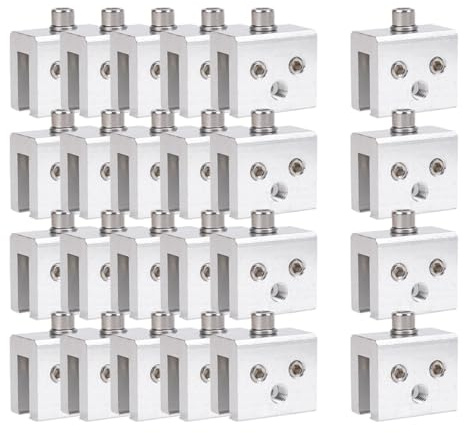 rockible Abrazaderas de fijación para techos de Junta, Profesionales, Resistentes, Accesorios, Soporte para Paneles solares, Metal, Abrazadera de, 24 Piezas