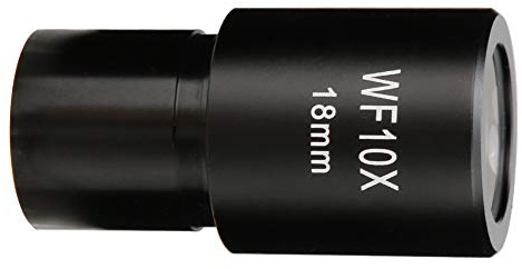Zisemeil Microscopio biológico, ocular gran angular, duradero y brillante, lente óptica WF10X con escala para fácil observación, adecuado para la mayoría de los microscopios del mercado, 1 unidad