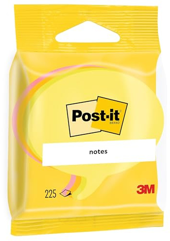 Post-it Notes Klisterlappskub, 225 ark (70 mm x 70 mm) – självhäftande anteckningskort för anteckningar, att göra-listor och minnen