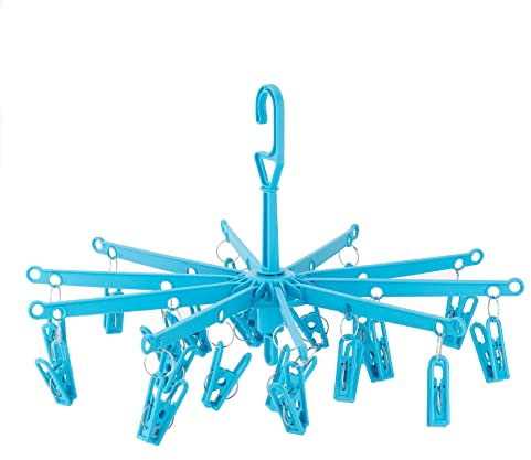 Kunststoff Mini-Wäschespinne mit 20 Klammern - Hangerworld