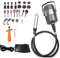 Seababyhouse 380W Carver électrique Professionnel Flex Arbre Flexible Meuleuse Broyeur, Outils Rotatoires Multifonctionnels de Travail Métaux, Contrôle de Pédale de Pied, 30pcs, pour Carving, Perçant
