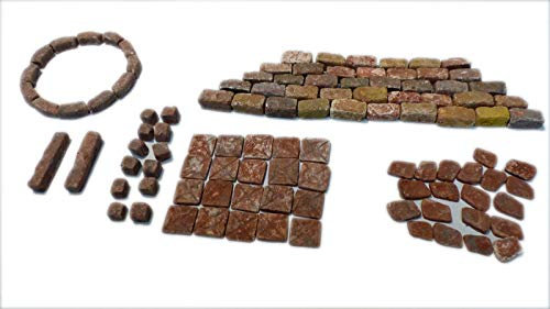 menta-modellbau Galiläa Bausteine-Mix-Set Ziegelrot