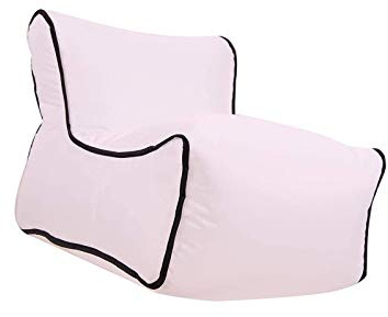 BANGSUN Aufblasbare Couch Air Sofa Mini Schnell Aufblasbares Sofa Stuhl für Strand Garten Weiß