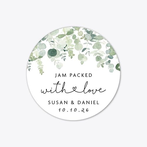 Let Love Grow Wedding Favor Stickers, Custom Plant Stickers, Seed Packet Labels, Round Stickers For Baby Showers, Stickers For Succulents - WC28