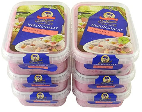 Heringssalat mit roter Beete 6er Set (6 Packungen à 200 g)
