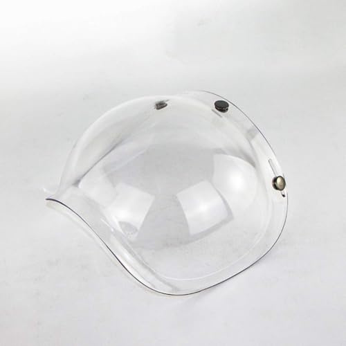SPYMINNPOO Helm Bubble Shield, Open Face Helm Bubble Visier Motorrad Motorradhelme Zubehör (Transparent)