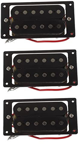 Ctwezoikmt 6 svarta Humbucker dubbel spole elgitarr pickuper + ramskruv