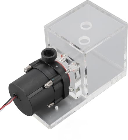 ciciglow Kit de Refrigeración por Agua, 600L/H 10W 12V CPU Bomba de Refrigeración por Agua Tanque 235ml G1/4 PC Silenciosa Bomba Enfriadora de Agua/depósito Combinado