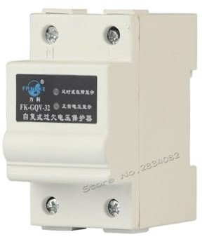 32A 40A 63A 220V 2 pôles 2P auto-récupération sur tension sous tension Protection retard défaut indiquer protecteur contre la foudre 35mm Din(25 V)