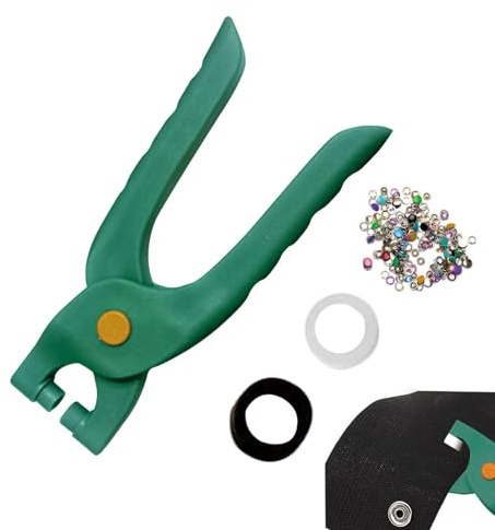 Juego de pinzas para ojales, kit de pinzas para ojales, kit de herramientas con ojales resistentes, kits de ojales manuales, pinza de prensa con ojales, kit de ojales para lonas, cuero, papel, bandera