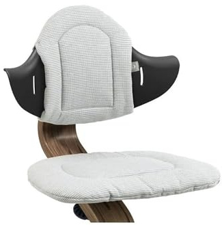Cojín Stokke Nomi, Nordic Grey Sand - Añade suavidad y comodidad a la Silla y Trona Nomi - Fácil de poner y quitar - A partir de los 6 meses - Lavable a máquina