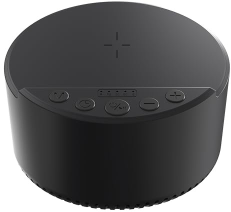 N3cessity Piano Sound Machine with 20 Soothing Piano Sounds, Bluetooth Speaker and Wireless Charger with Memory Function, Sleep Timer Baby Kids Adults Pets Sound Therapy for Home Office Travel