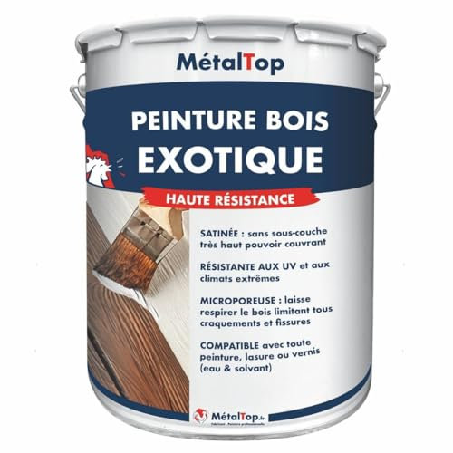 Metaltop - Peinture Bois Exotique - Vert mousse - RAL 6005 - Pot 1 L