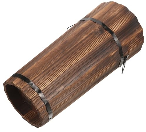 Abaodam Wooden Umbrella Stand for Hallway, Walking Stick Stand for Hallway, Multifunctional Entryway Storage for Canes and Folding Fans, Sturdy Space-saving Brown Vintage Style
