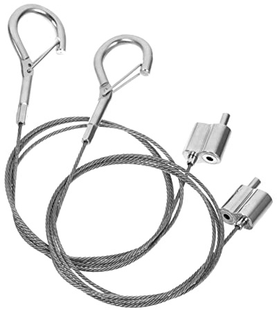 DIYEAH 2pcs Picture Hanging Wire Kit Stainless Steel Photo Frame Wire Ropes with Hooks Durable for Home and Office Decoration