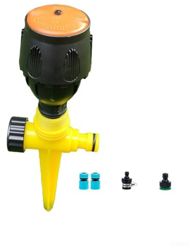 3 aspersores de jardín, aspersor de agua automático con cabezales giratorios ajustables, sistema de riego automático para regar tus plantas, flores, verduras y más