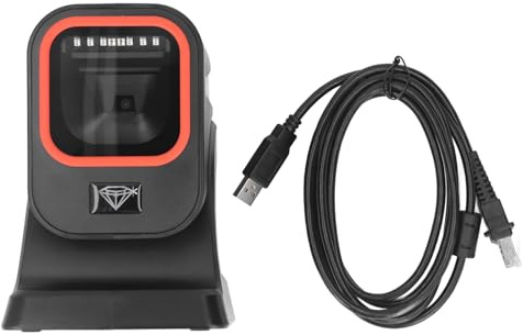 Fafeicy Desktop -Barcode -Scanner, Fasterkennung QR -Code -Reader für Warehouse Supermarkt Einzelhandelsgeschäft Android OS X, Automatische Erfassung 1D 2D