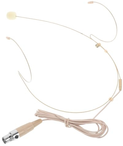 Gatuida Beiges, Duales Ohrbügel Kondensatormikrofon mit Dreipin Stecker | Mikrofon für Lehrer, Lehrertag Feier, Tragbar für Mobile Einsätze, Klare Sprachübertragung, Kompatibel mit Mehreren Geräten