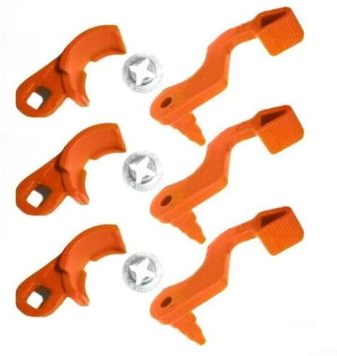 Kit de levier d'étranglement de rechange pour souffleurs à feuilles pour modèles BG45 BG55 BG65 BG85 BR45C avec obturateur à levier et composants d'écrous poussoirs (3 pièces)