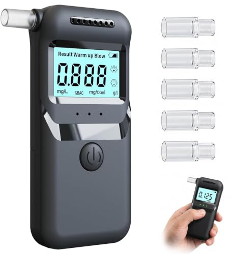 Syluxa Alcoholímetro Digital Homologado DGT Profesional con Pantalla LCD