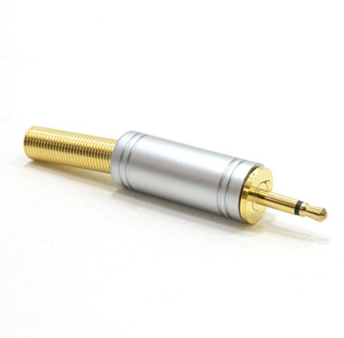 kenable 2,5 mm Mono Löten Anschluss Audio Klinkenstecker Stecker Für Nach Oben Zum 5 mm Kabel
