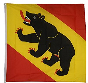 Digni Bandiera Svizzera Canton Berna - 120 x 120 cm Sticker Gratis