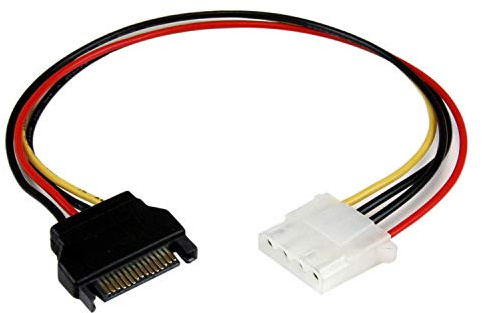 StarTech.com - Cable de 30 cm adaptador molex lp4 a sata alimentacion corriente