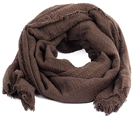 Karl Loven Halstücher Damen - Halstuch - Zerknittert - Pashmina - Schal - Hals, Braunen