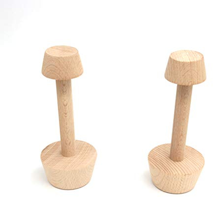 Knowooh Tartelletta pestello in Legno con cursore per Pasticceria Tamper crostata per Mini Cheesecake teglia per Muffin teglia per crostata Kit per Cottura Tartlet per Adulti e Bambini