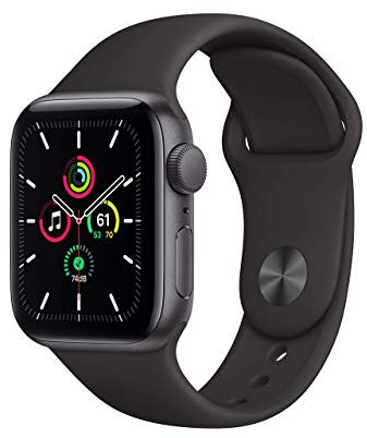 Apple Watch SE (GPS, 40MM) - Case Grigio Siderale in Alluminio con Cinturino Sport Nero (Ricondizionato)