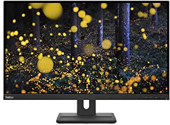 Lenovo ThinkVision E27q-20 - Monitor business 2K QHD 2K con Eyesafe (IPS, 60Hz, 4ms, HDMI, DP, altoparlante) - Tilt/Swivel/Lift/Pivot Stand
